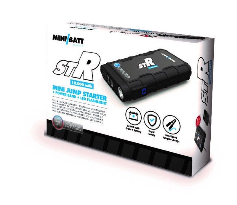 Mini Arrancador miniBatt POCKET STR – 12.000 mAh 