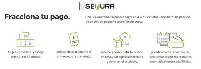 Elige tu producto y escoge en el momento de hacer el pago entre 3, 6 o 12 cuotas.