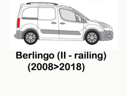 Cruz Citroën Berlingo Largo (II) (2009-to Fecha) Heavy Duty Barras de Techo  de Acero 30 x 20 en diámetro 3 Bar Sistema : : Coche y moto