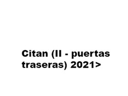 Citan (II - puertas traseras) 2021>