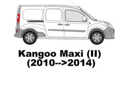 Baca portaequipajes de aluminio negro compatible con Renault Kangoo I  1997-2008 : : Coche y moto