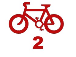 Porta bicicletas de bola 2 bicis