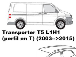 Transporter T5 L1H1 (perfil en T) (2003-->2015)