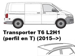 Transporter T6 Larga (perfil en T) (2015-->)