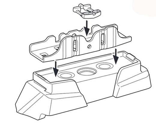 187124 Kit Thule P.Cayene 02>09 y VW:Touareg 02>09