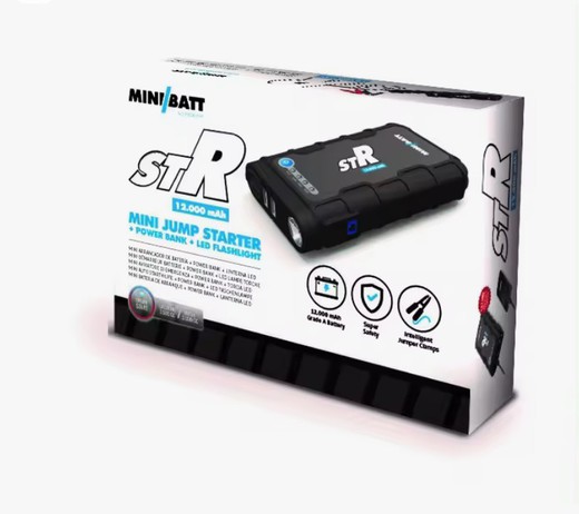 Arrancador baterías portátil MiniBatt STR12, 12000mAh