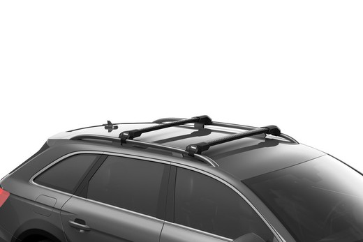 Barras Thule Raised Rail Edge negra para Alaskan 4p. 2018> con barras