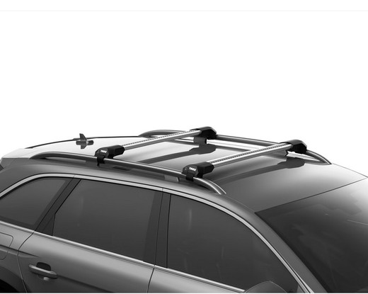 Barras Thule Raised Rail Edge negra para Duster 10>14 con barras