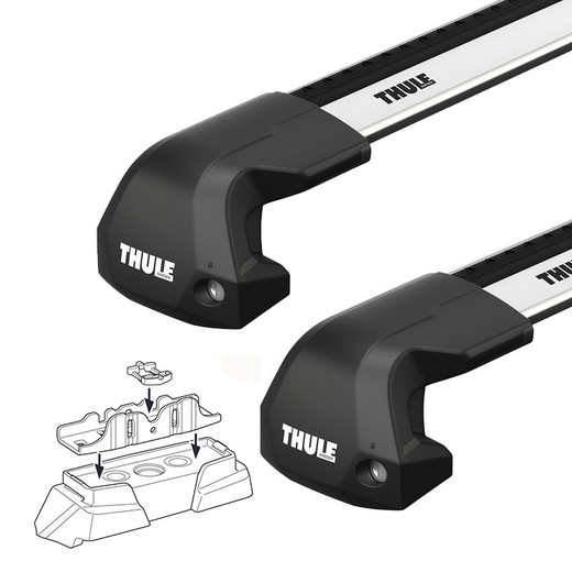Barras Thule  WingBar Edge para Kia Soul 19> Railing integrado