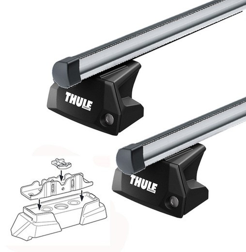 Barras thule Probars para vw.Caddy III/IV/V tdas con puntos de fijación