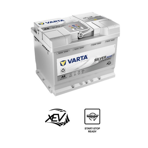 Batería AGM Varta Silver. Dynamic 60 Ah – 680A (A8)