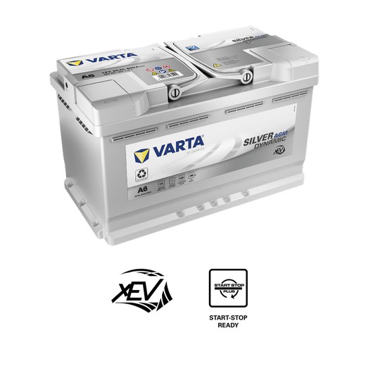 Batería AGM Varta Silver. Dynamic 80 Ah – 800A (A6)