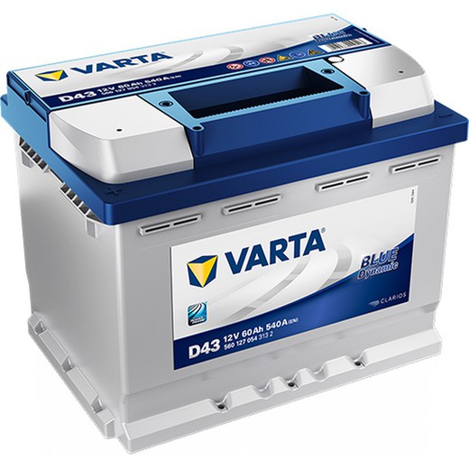 Batería Varta Blue Dynamic 60 Ah – 540A (D43)-