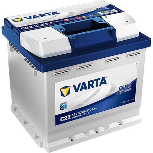 Batería Varta Blue Dynamic 52 Ah – 470A (C22)