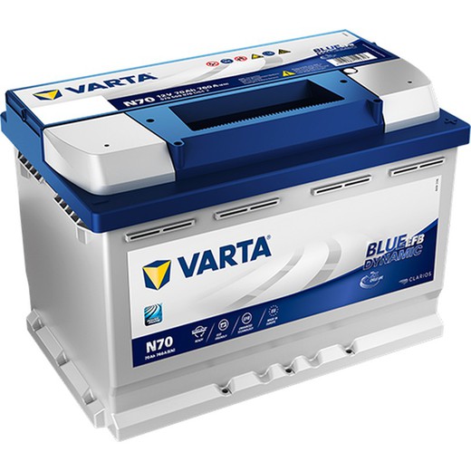 Batería EFB Varta Blue Dynamic 70 Ah – 760A (N70)