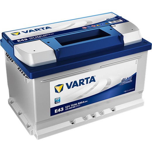 Batería Varta Blue Dynamic 72 Ah – 680A (E43)