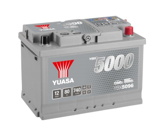 Bateria Yuasa  YBX5096 80 amp + derecha