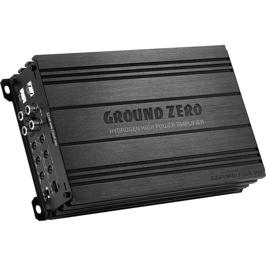 GZHA MINI FOUR 24V Amplificador compacto de 4 canales clase D para uso a 24 V.