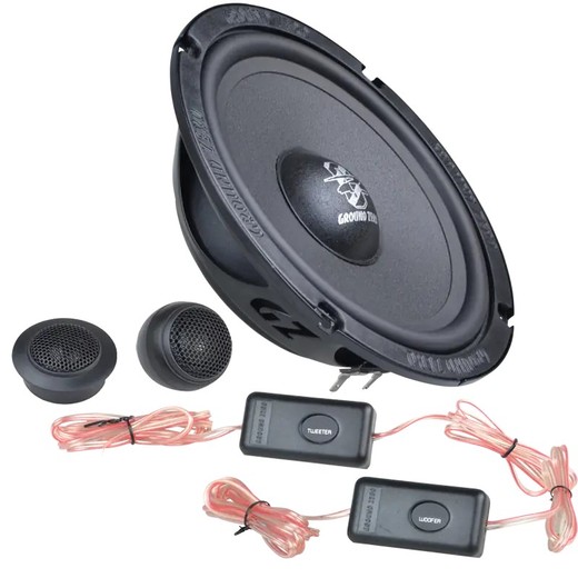 GZIC 650FX Sistema de altavoces de componentes de 2 vías de 165 mm/6,5″