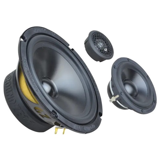 GZRC 165.3SQ-ACT Sistema de altavoces de componentes SQ de 3 vías y 165 mm/6,5″ para uso activo