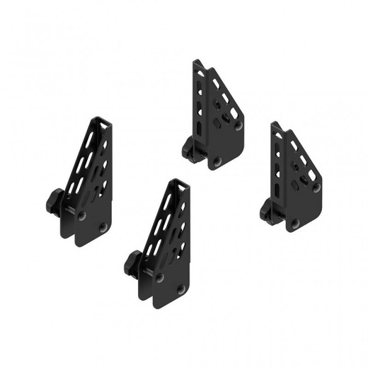 4 topes laterales de 10 cm para baca Evo Rack modular 941005