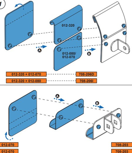 Kit fijación escalera Transit Custom (13>,23>) H1