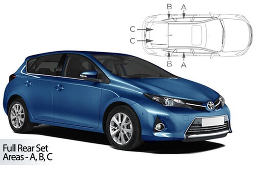 Parasoles a medida Toyota Auris 5p. 12>18