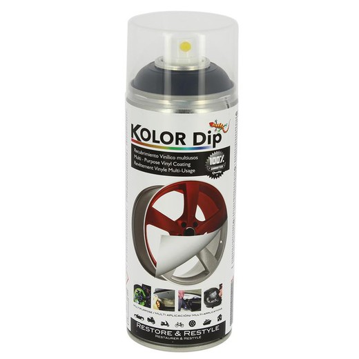 Pintura spray Kolor Dip Negro mate 400ml.