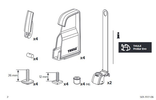 portaescaleras negro Thule ladder carrier