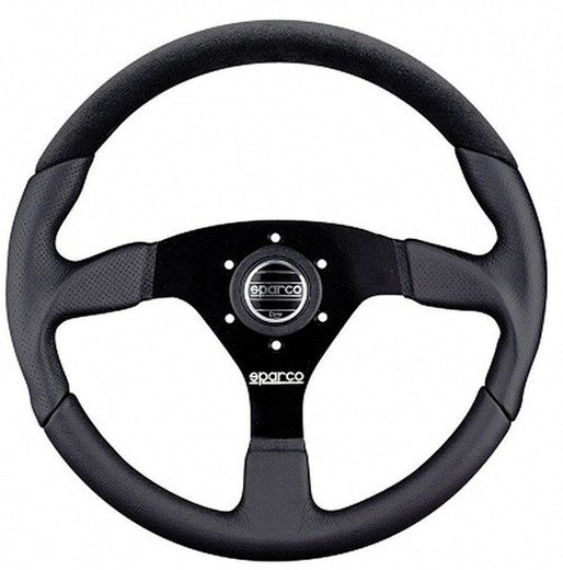 Volante Sparco L505 en piel y ante (plano).