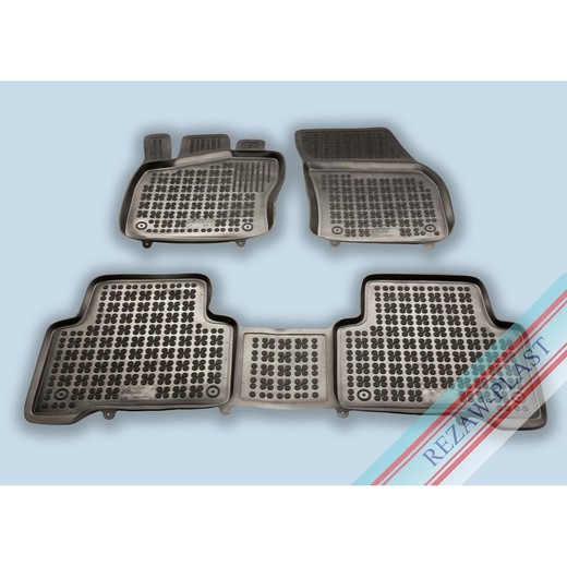 Alfombrillas de goma para Volkswagen Touran III (2015-.) - alfombras  para coche - Geyer & Hosaja - 891/3C