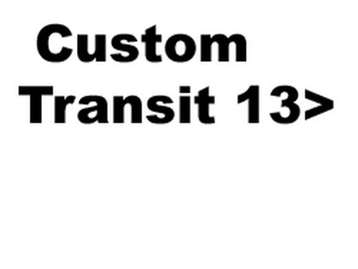 Alfombras Custom Transit 13>