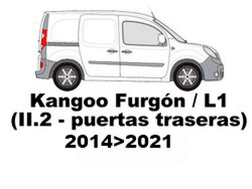 Kangoo Furgón / L1 (II.2 - puertas traseras) 14>21