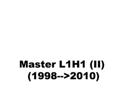 Master L1H1 (II) (1998-->2010)