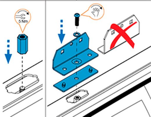 Niro (II/SG2) 22> punto fijación en Railing plastico