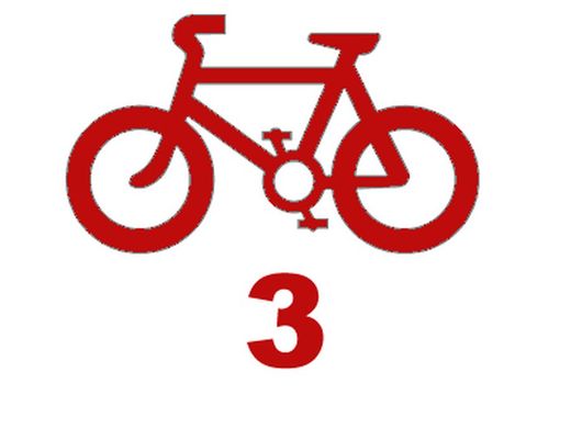 Porta bicicletas de bola 3 bicis