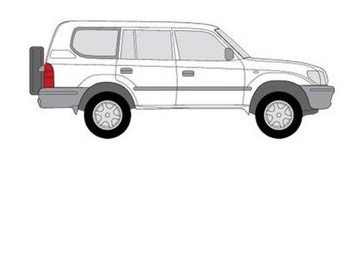 Land Cruiser (J95) 5p. 96>02 Vierteaguas
