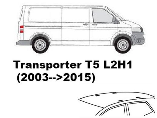 Transporter T5 L2H1 puntos anclaje (2003-->2015)