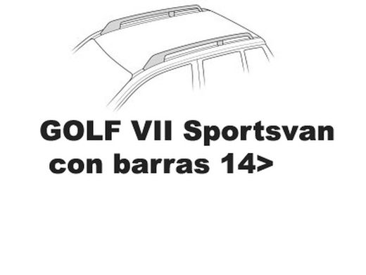 GOLF VII Sportsvan con barras 14>