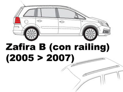 Zafira B 05>07 Railing