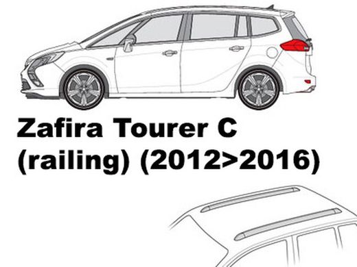 Zafira Tourer C 12>16 Railing