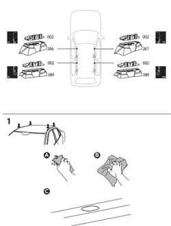 187150 Kit Thule KIA Seltos, 5-dr SUV, 20>