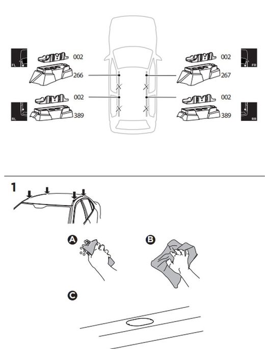 187150 Kit Thule KIA Seltos, 5-dr SUV, 20>