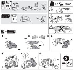 186153 Kit Thule MERCEDES GLC (X254), 5-dr SUV, 23->