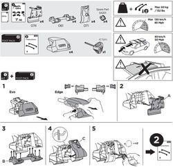 186154 Kit Thule Subaru XV 19>22