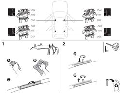 187191 Kit Thule BMW 5-Series (G60), 4-dr Sedan, 24>/ BMW i5 (G60), 4-dr Sedan, 24