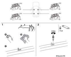 187193 Kit Thule VOLKSWAGEN Touareg (Mk. III Facelift), 5-dr SUV, 24>