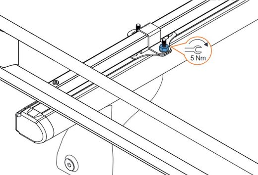 6 fijaciones Module-Safari para barras aluminio