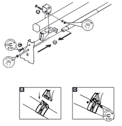 Baca Cruz Evo Rack para Transporter/Multivan T4 (91->03) (8-PIES)