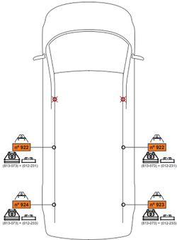 934350 Kit 4 soportes LCV VW. ID-Buzz 5p. 22>